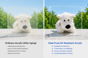 how to prevent acrylic sheets from yellowing over time